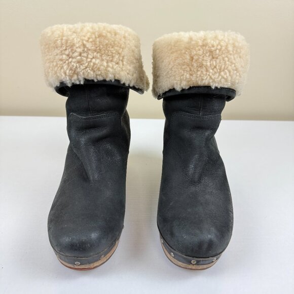 EUC UGG Lynnea Short Boots Cuff Clog Boots - Picture 2 of 14